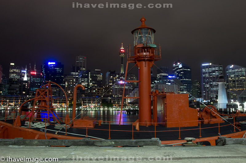 The lighthouse ship at Darling harbour